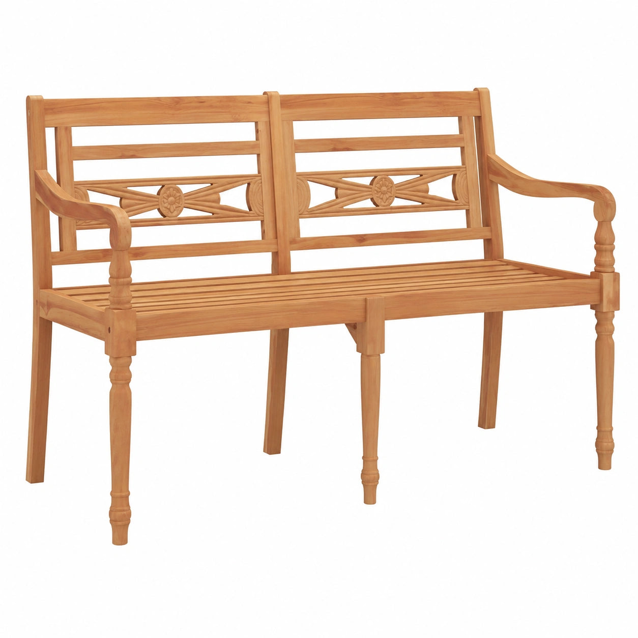 Teakholz Batavia Gartenbank 150cm für Terrasse und Balkon