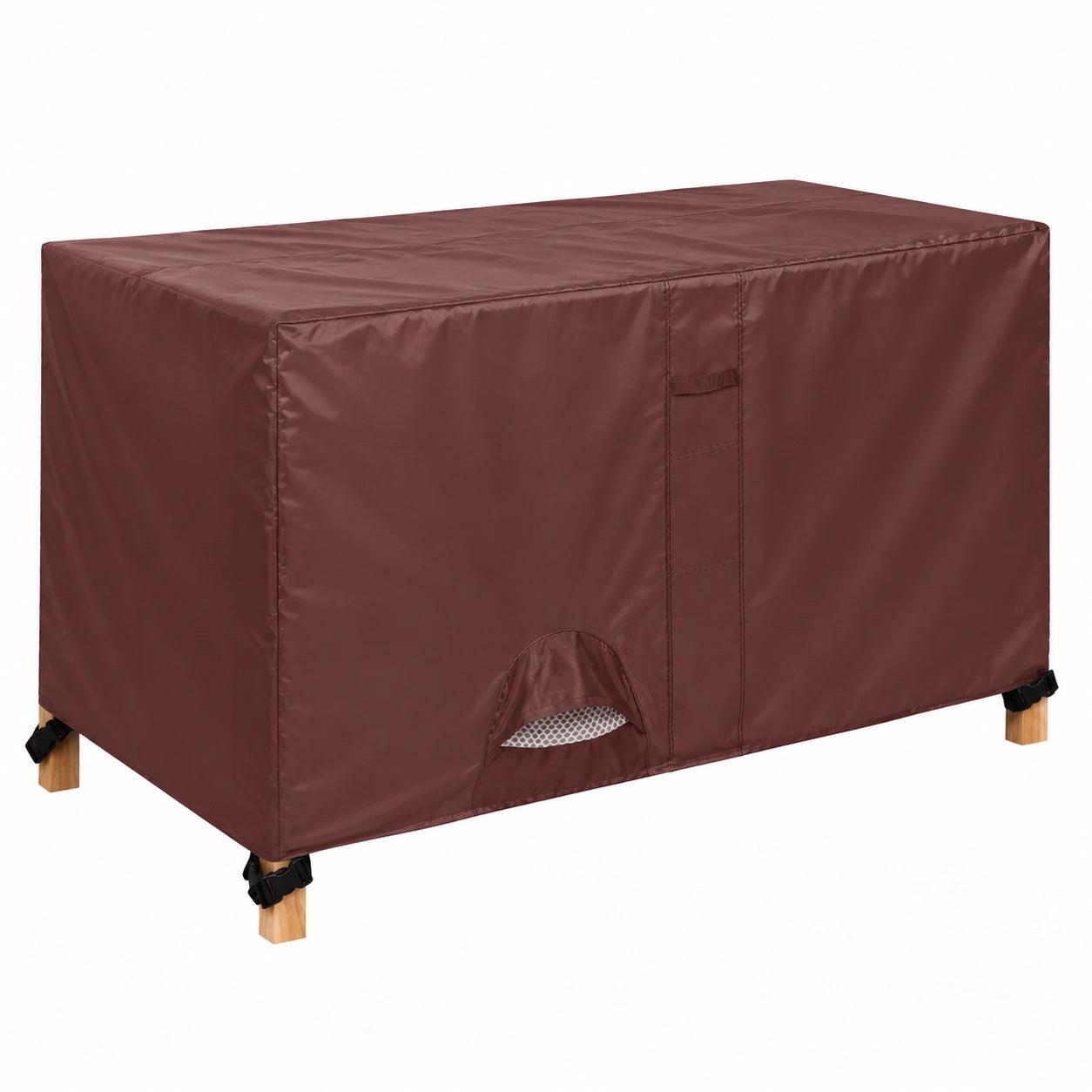 Robuste wasserdichte Schutzhülle für Terrassenmöbel, 350 x 260 x 90 cm, UV-beständig, ideal für Rattan-Möbel, braune Outdoor-Abdeckplane