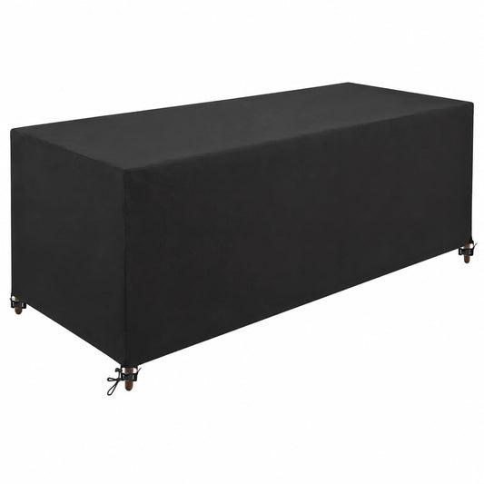 Robuste Gartenmöbel-Schutzhülle 180x180x80 cm, UV- und Kälteschutz, wasserdichtes 420D Oxford-Gewebe für Rattan-Sets